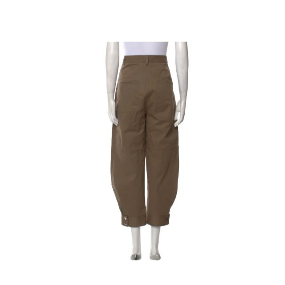 TIBI Sculpted Balloon Miriam Patch Pocket Trousers Pants In Green Khaki Sz 8 - Picture 3 of 9